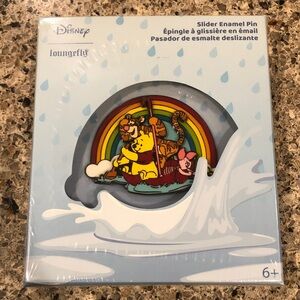 Loungefly Disney Winnie the Pooh "Rainy Day" 3-inch slider enamel pin. Limited